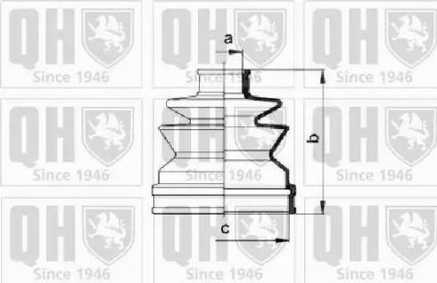 Quinton Hazell QJB993 - Маншон, полуоска vvparts.bg