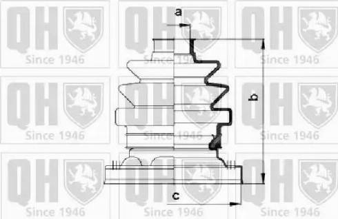 Quinton Hazell QJB992 - Маншон, полуоска vvparts.bg