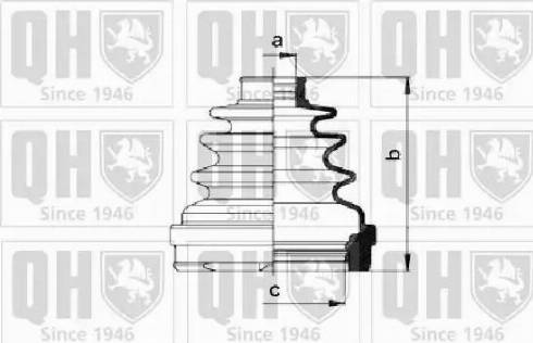 Quinton Hazell QJB959 - Маншон, полуоска vvparts.bg