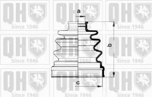 Quinton Hazell QJB956 - Маншон, полуоска vvparts.bg