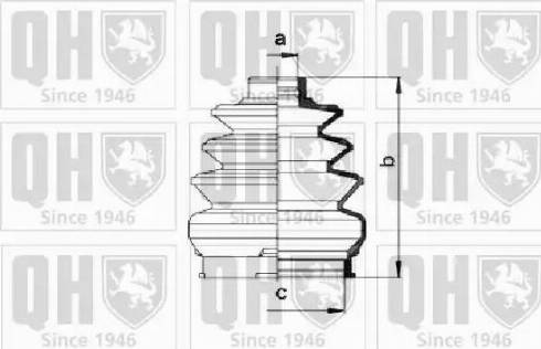 Quinton Hazell QJB968 - Маншон, полуоска vvparts.bg