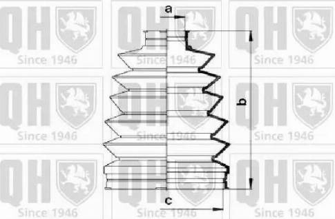 Quinton Hazell QJB900 - Маншон, полуоска vvparts.bg