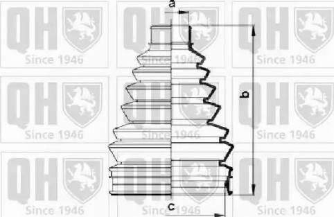 Quinton Hazell QJB916 - Маншон, полуоска vvparts.bg