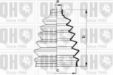 Quinton Hazell QJB910 - Маншон, полуоска vvparts.bg