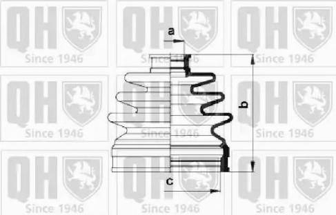 Quinton Hazell QJB985 - Маншон, полуоска vvparts.bg