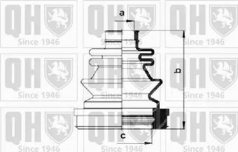 Quinton Hazell QJB983 - Маншон, полуоска vvparts.bg