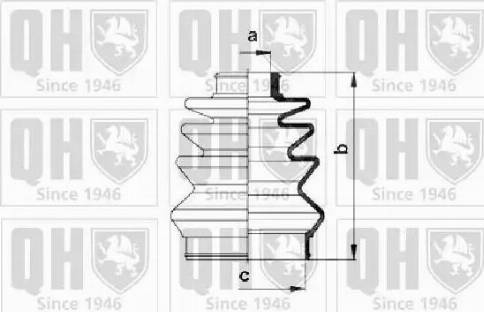 Quinton Hazell QJB982 - Маншон, полуоска vvparts.bg