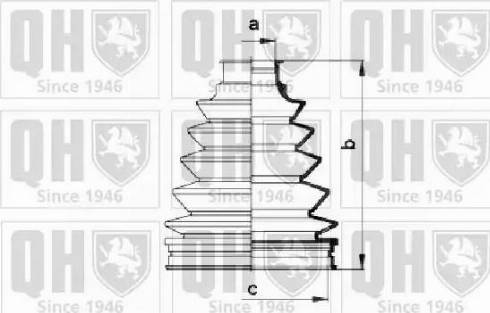 Quinton Hazell QJB930 - Маншон, полуоска vvparts.bg