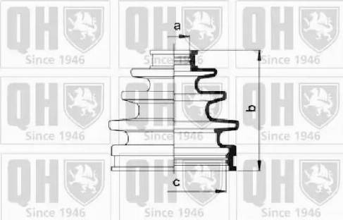 Quinton Hazell QJB927 - Маншон, полуоска vvparts.bg