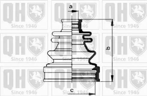 Quinton Hazell QJB977 - Маншон, полуоска vvparts.bg