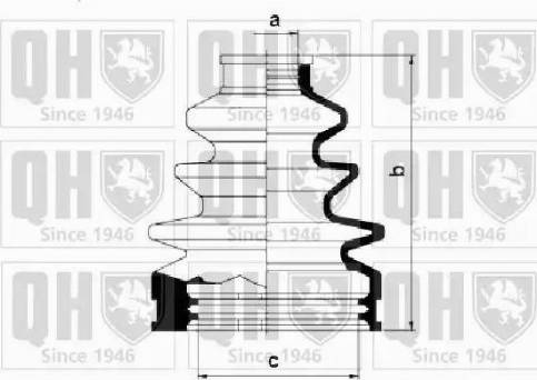 Quinton Hazell QJB499 - Маншон, полуоска vvparts.bg