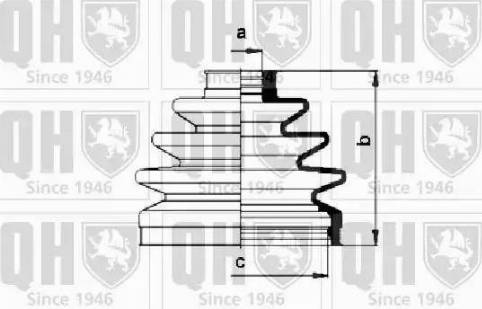 Quinton Hazell QJB494 - Маншон, полуоска vvparts.bg