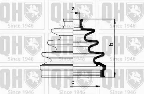 Quinton Hazell QJB495 - Маншон, полуоска vvparts.bg