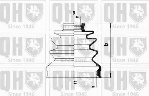 Quinton Hazell QJB475 - Маншон, полуоска vvparts.bg