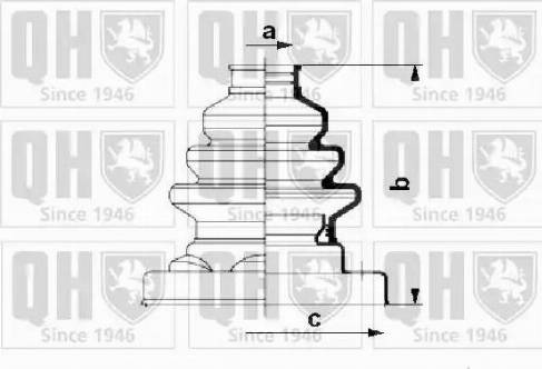 Quinton Hazell QJB542 - Маншон, полуоска vvparts.bg