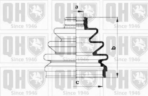 Quinton Hazell QJB569 - Маншон, полуоска vvparts.bg