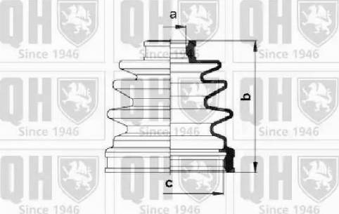 Quinton Hazell QJB516 - Маншон, полуоска vvparts.bg