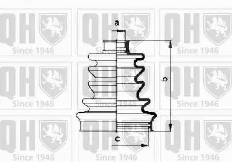 Quinton Hazell QJB683 - Маншон, полуоска vvparts.bg