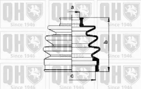 Quinton Hazell QJB638 - Маншон, полуоска vvparts.bg