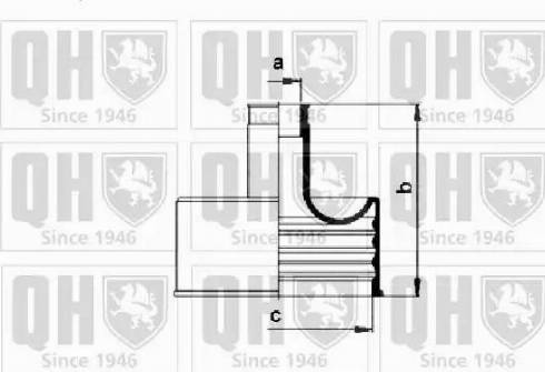 Quinton Hazell QJB147 - Маншон, полуоска vvparts.bg