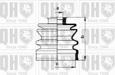 Quinton Hazell QJB151 - Маншон, полуоска vvparts.bg