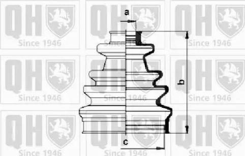 Quinton Hazell QJB153 - Маншон, полуоска vvparts.bg