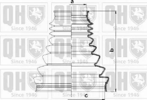 Quinton Hazell QJB1056 - Маншон, полуоска vvparts.bg