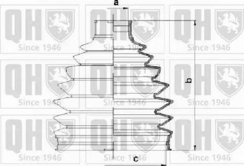 Quinton Hazell QJB1057 - Маншон, полуоска vvparts.bg