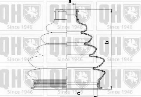 Quinton Hazell QJB1061 - Маншон, полуоска vvparts.bg