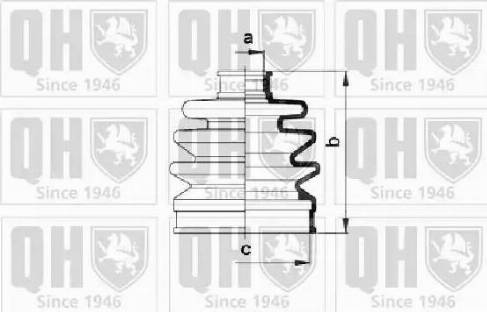 Quinton Hazell QJB106 - Маншон, полуоска vvparts.bg