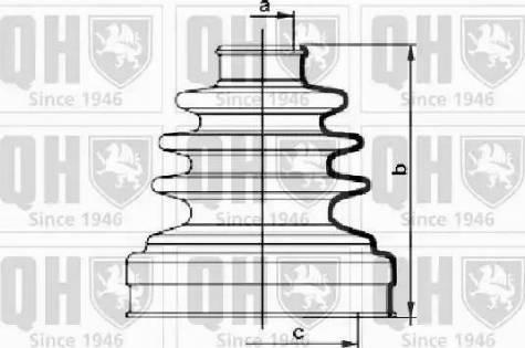 Quinton Hazell QJB1016 - Маншон, полуоска vvparts.bg