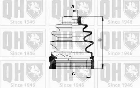 Quinton Hazell QJB1011 - Маншон, полуоска vvparts.bg