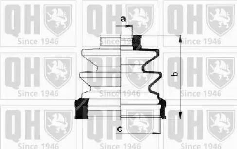 Quinton Hazell QJB1018 - Маншон, полуоска vvparts.bg