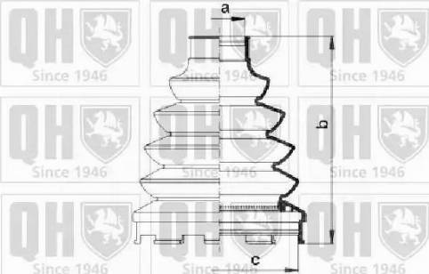 Quinton Hazell QJB1036 - Маншон, полуоска vvparts.bg