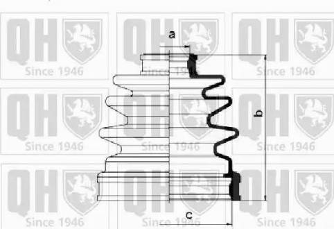 Quinton Hazell QJB1033 - Маншон, полуоска vvparts.bg