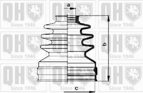 Quinton Hazell QJB1024 - Маншон, полуоска vvparts.bg