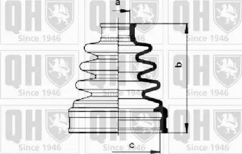 Quinton Hazell QJB1020 - Маншон, полуоска vvparts.bg