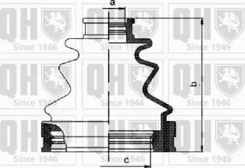 Quinton Hazell QJB1157 - Маншон, полуоска vvparts.bg