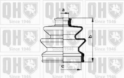 Quinton Hazell QJB115 - Маншон, полуоска vvparts.bg