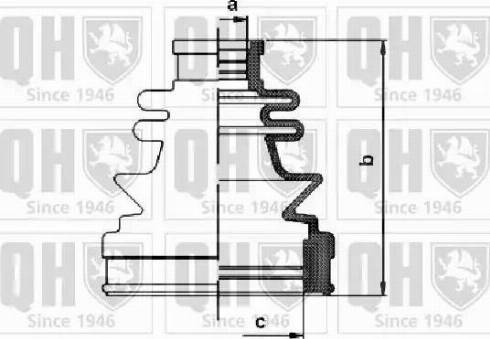 Quinton Hazell QJB1109 - Маншон, полуоска vvparts.bg