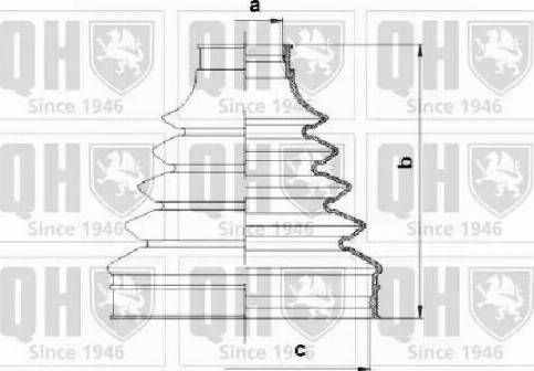 Quinton Hazell QJB1118 - Маншон, полуоска vvparts.bg