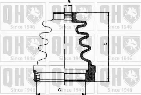 Quinton Hazell QJB1129 - Маншон, полуоска vvparts.bg