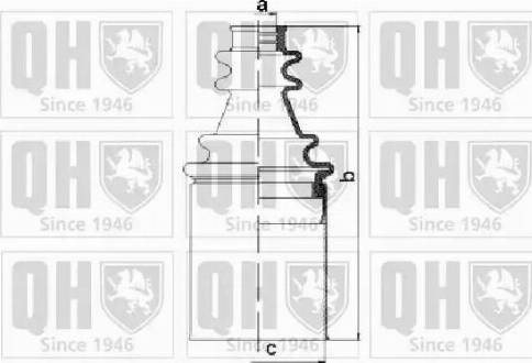 Quinton Hazell QJB1127 - Маншон, полуоска vvparts.bg