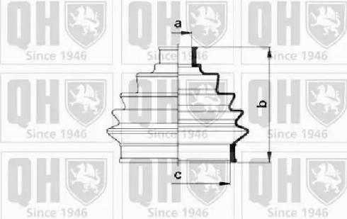 Quinton Hazell QJB123 - Маншон, полуоска vvparts.bg