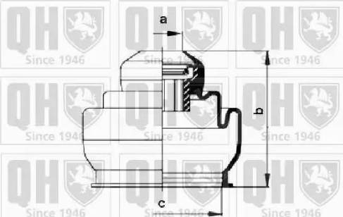 Quinton Hazell QJB176 - Маншон, полуоска vvparts.bg