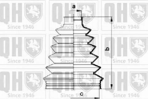 Quinton Hazell QJB859 - Маншон, полуоска vvparts.bg