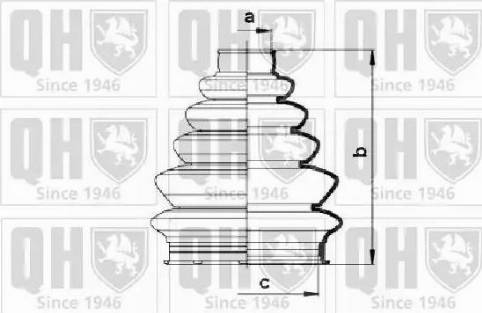 Quinton Hazell QJB856 - Маншон, полуоска vvparts.bg