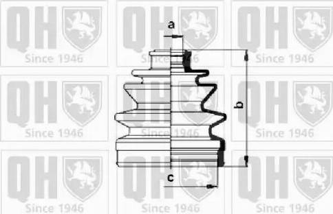 Quinton Hazell QJB858 - Маншон, полуоска vvparts.bg