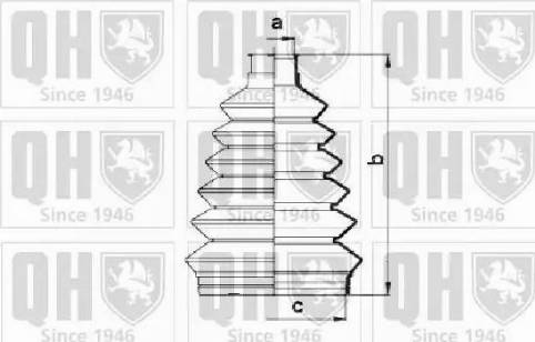 Quinton Hazell QJB866 - Маншон, полуоска vvparts.bg