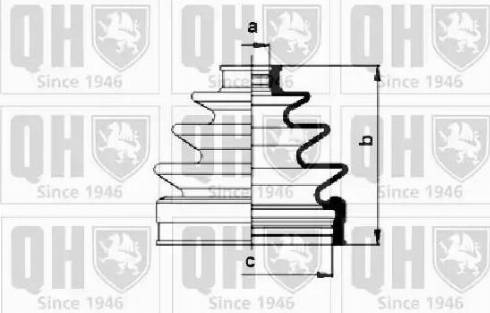 Quinton Hazell QJB860 - Маншон, полуоска vvparts.bg